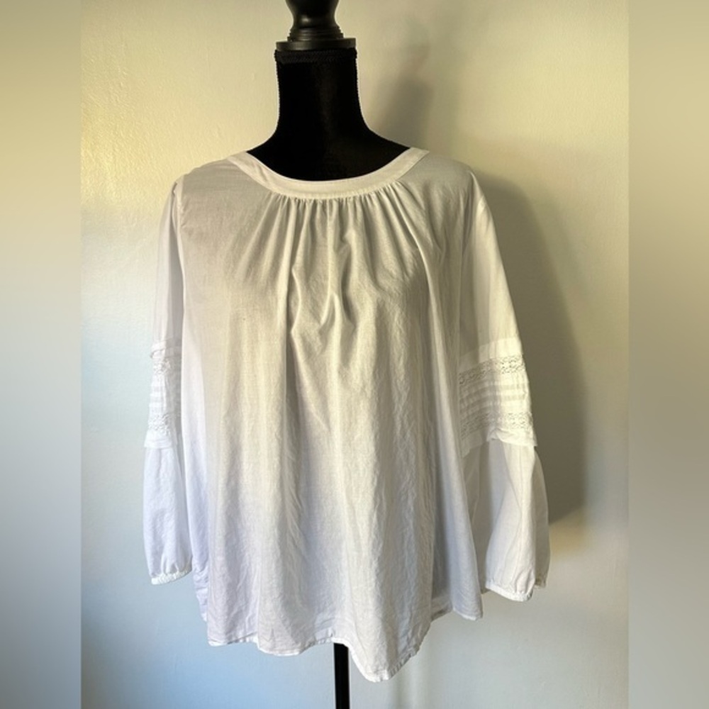 J. Crew long sleeve white top
